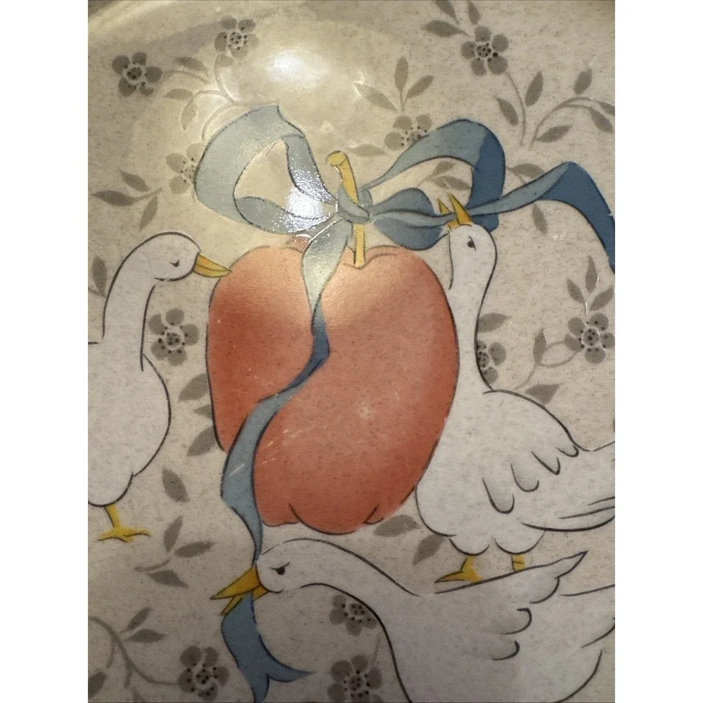International Marmalade 8868 Stoneware Dinner Plate Geese set of 4